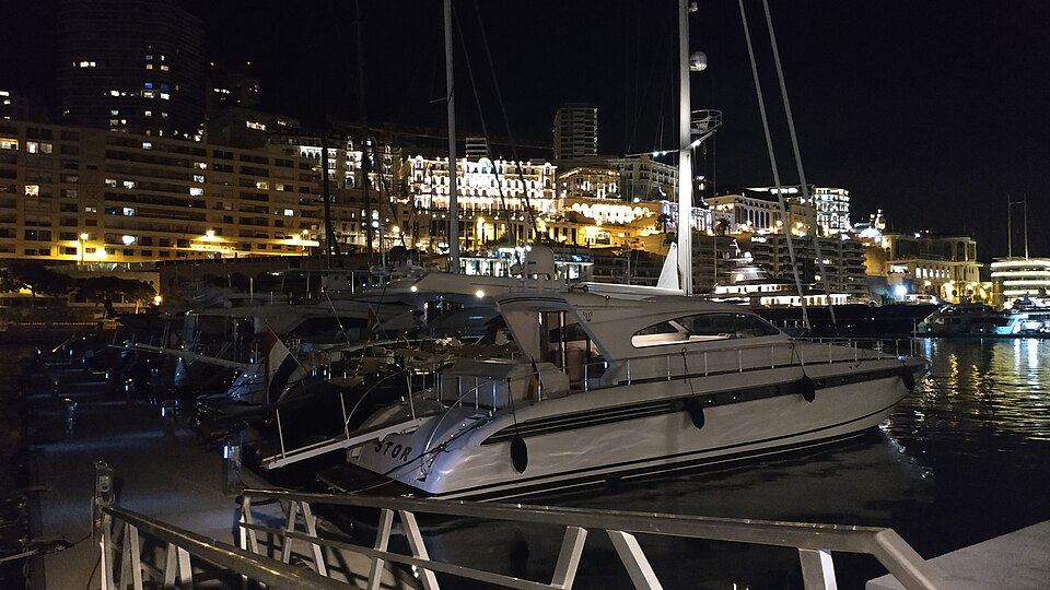 Yachts in Port Hercule, Monaco